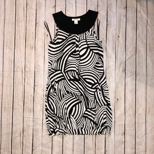 White House Black Market geometric print dress